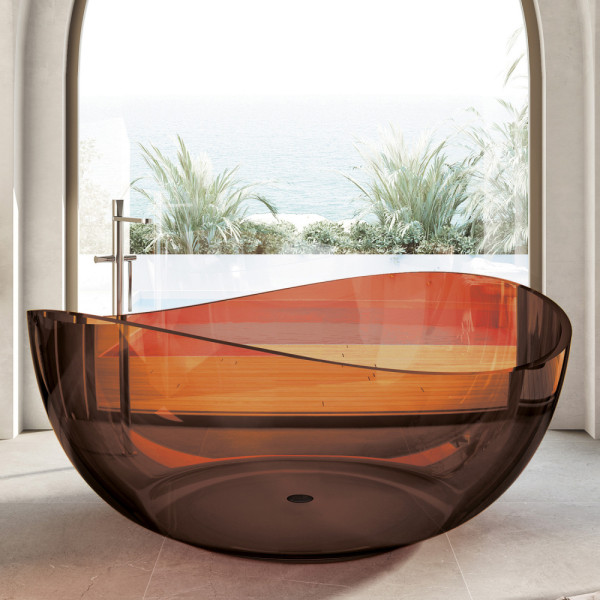 Ванна из полиэфирной смолы Abber Kristall 150x150x64,6 коричневая (AT9705Opal) Ванна из полиэфирной смолы Abber Kristall 150x150x64,6 коричневая (AT9705Opal)