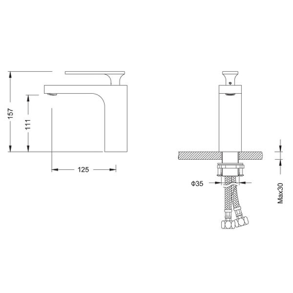 Смеситель для раковины Timo Torne золотой, короткий излив (4361/17F) Смеситель для раковины Timo Torne золотой, короткий излив (4361/17F)