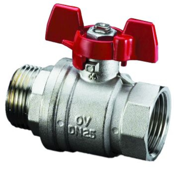 Кран 3/4" ВН шаровый Oventrop "Optibal" (бабочка) (107 63 06) Кран 3/4" ВН шаровый Oventrop "Optibal" (бабочка) (107 63 06)