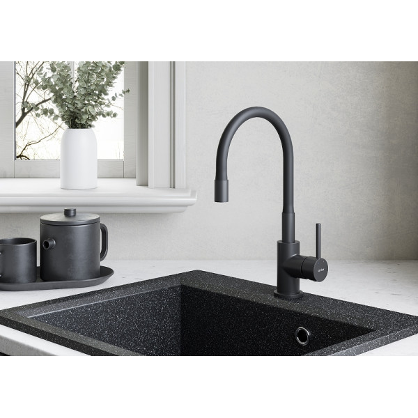 Смеситель для кухни Santek Тесио черный (WH5A44012N001) Смеситель для кухни Santek Тесио черный (WH5A44012N001)