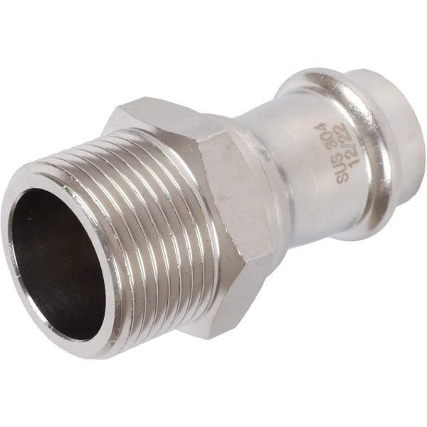 Переход 22х1"Н Rommer из нержавеющей стали (пресс) (RSS-0021-000221) Переход 22х1"Н Rommer из нержавеющей стали (пресс) (RSS-0021-000221)
