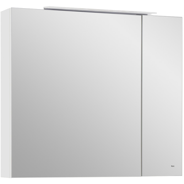 Шкаф зеркальный Roca Oleta 80x13,7x70 белый матовый (857647501)