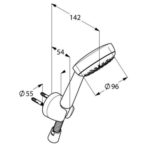 Душевой гарнитур Kludi Logo хром (6801005-00)