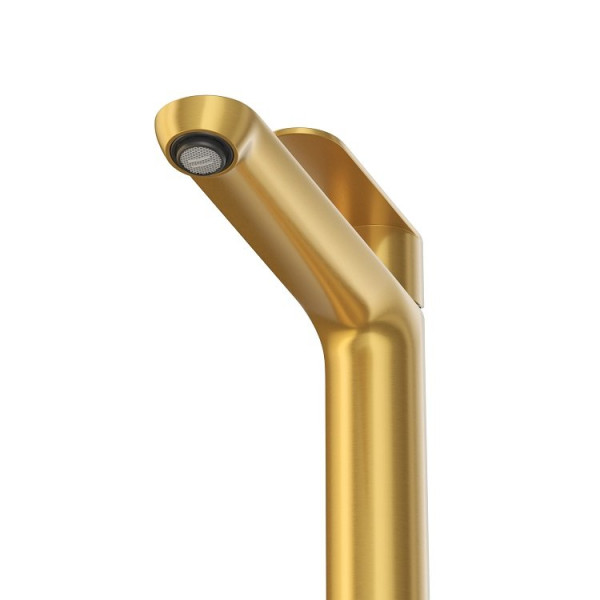 Смеситель для раковины Cezares Stylus брашированное золото матовый (STYLUS-LC-BORO-W0)