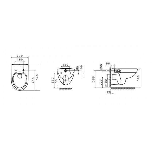 Комплект инсталляция с унитазом Roca Victoria Pack с унитазом Rimless с Slim сиденьем дюропласт без клавиши (7.8931.0.501.0) Комплект инсталляция с унитазом Roca Victoria Pack с унитазом Rimless с Slim сиденьем дюропласт без клавиши (7.8931.0.501.0)