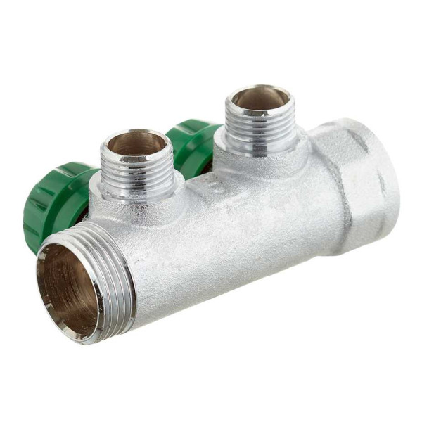 Коллектор 2 отвода регулируемый 1"x1/2"(16) Stout (хром) (SMB-6850-011202) Коллектор 2 отвода регулируемый 1"x1/2"(16) Stout (хром) (SMB-6850-011202)