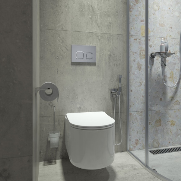 Клавиша смывная Iddis 004 Unifix хром (UNI04CHi77)