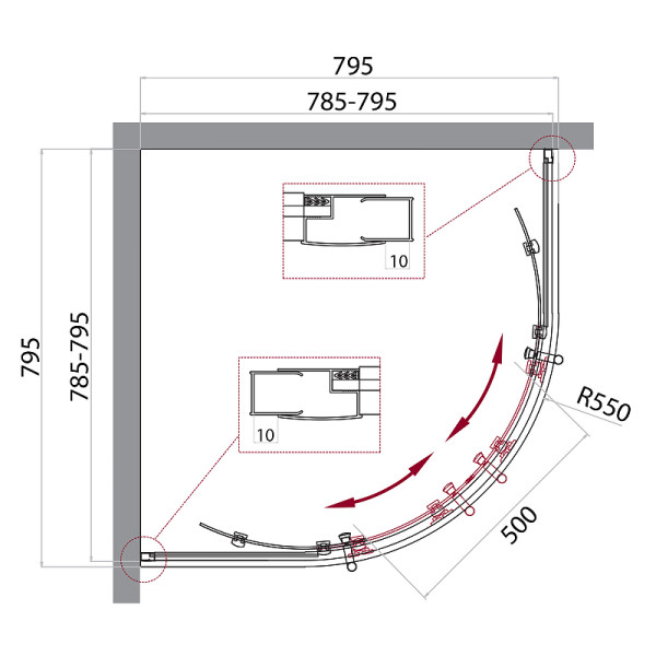 Душевой уголок BelBagno Uno-195 80x80x195 стекло рифленое, профиль хром (UNO-195-R-2-80-P-Cr) Душевой уголок BelBagno Uno-195 80x80x195 стекло рифленое, профиль хром (UNO-195-R-2-80-P-Cr)