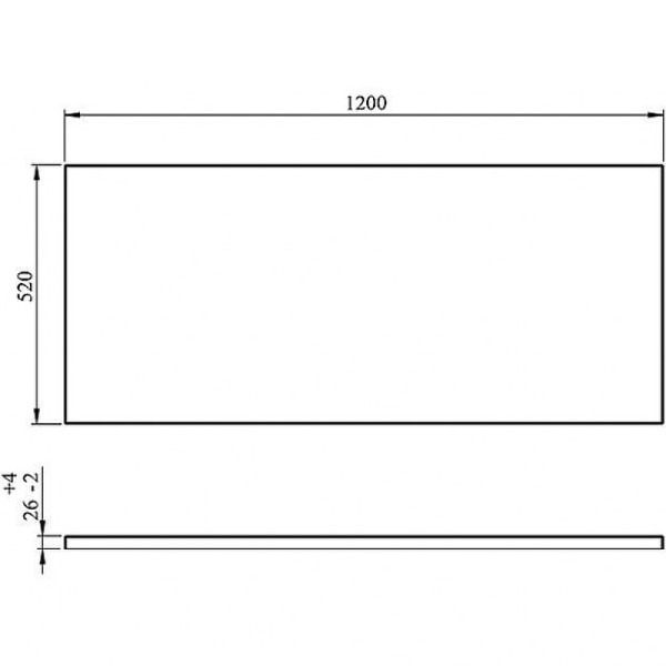 Экран фронтальный для ванны C-Bath 120x52 (CBQPF0101)