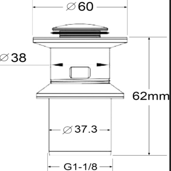 Донный клапан BelBagno (BB-PCU-01-IN)