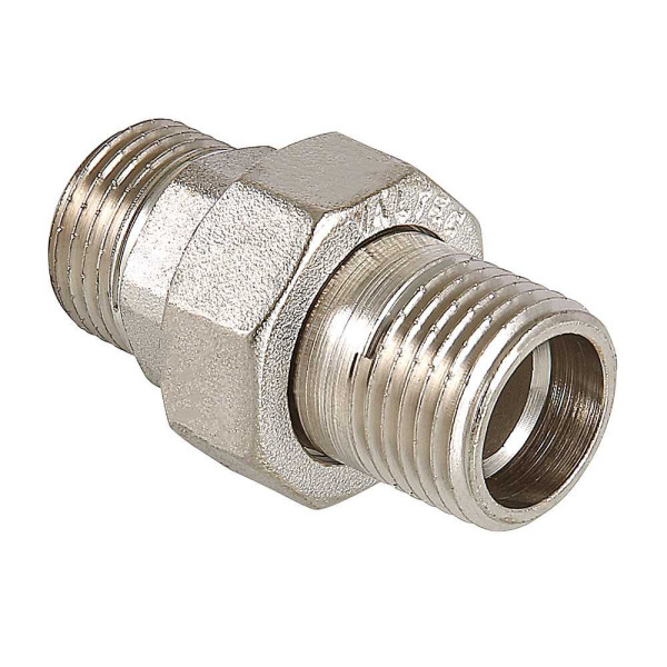 Сгон прямой 1/2" НН Valtec (никель) (VTr.728.N.0004) Сгон прямой 1/2" НН Valtec (никель) (VTr.728.N.0004)
