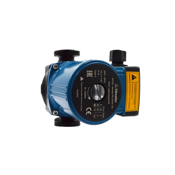 Насос циркуляционный Okseler Standart RS 25/4G-130 с гайками (Oks00505) Насос циркуляционный Okseler Standart RS 25/4G-130 с гайками (Oks00505)