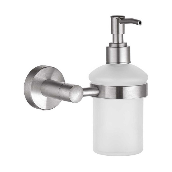 Диспенсер Fashun стеклянный с держателем SUS304 сатин (A51527)