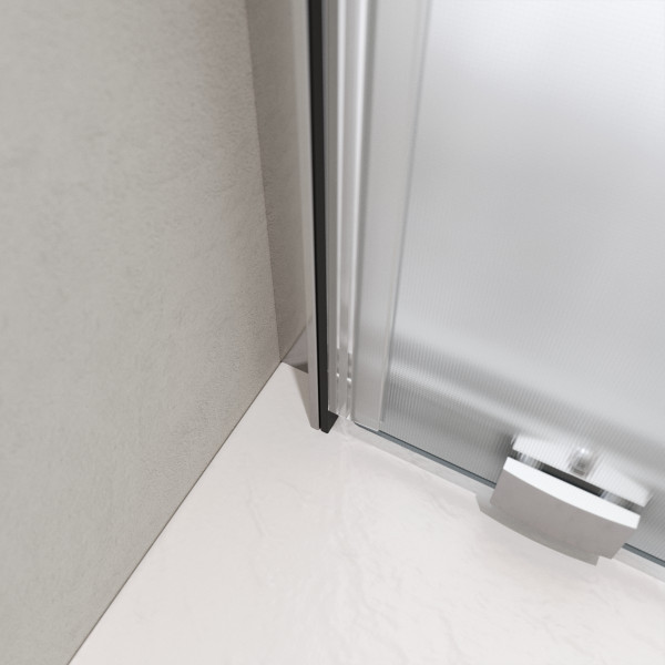 Душевые двери BelBagno Luce 120x195 стекло матовое, профиль хром (LUCE-BF-1-120-P-Cr)