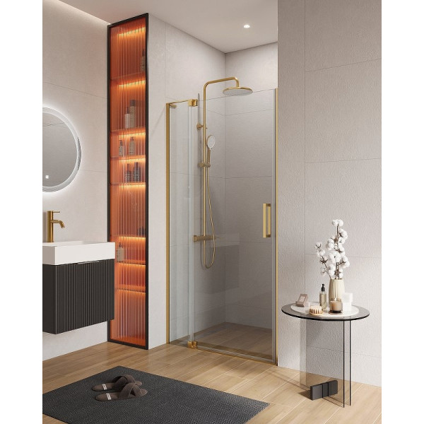 Душевая дверь Cezares Slider 0x195 стекло прозрачное, профиль брашированное золото (SLIDER-B-1-90/100-C-BORO) Душевая дверь Cezares Slider 0x195 стекло прозрачное, профиль брашированное золото (SLIDER-B-1-90/100-C-BORO)