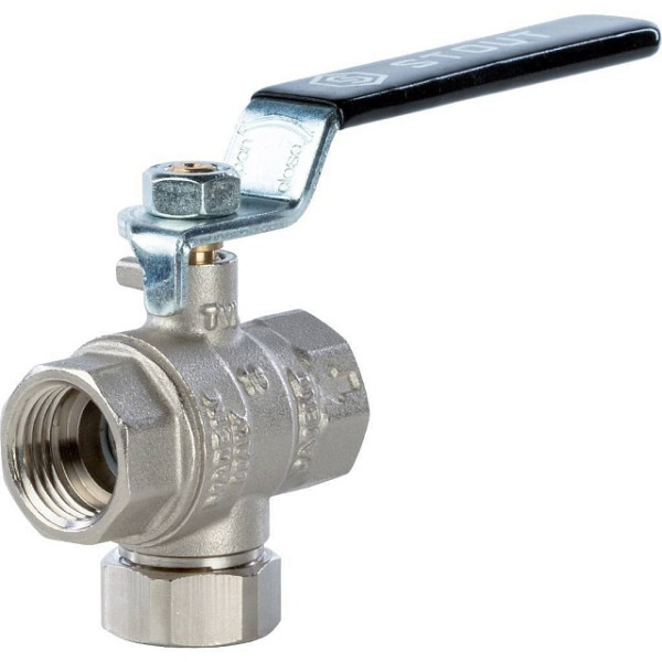 Кран 1/2" ВВ шаровый с фильтром Stout (чёрная ручка) (SVF 0001 000015) Кран 1/2" ВВ шаровый с фильтром Stout (чёрная ручка) (SVF 0001 000015)