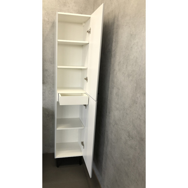 Пенал подвесной Comforty Сорренто 400x385x1900 Сетло серый (00-00000818)