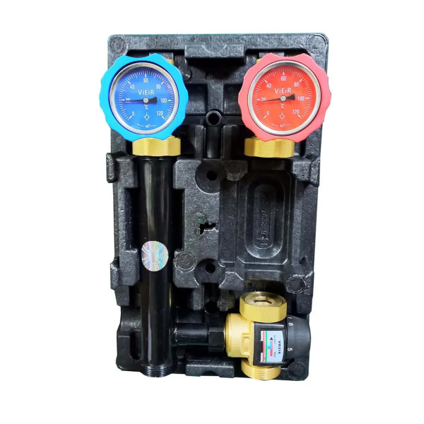 Насосная группа смесительная с термостатическим клапаном 35-60°С DN 25 Vieir (без насоса) (VR218) Насосная группа смесительная с термостатическим клапаном 35-60°С DN 25 Vieir (без насоса) (VR218)