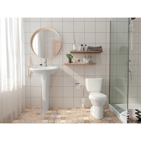 Унитаз-компакт Santek Бриз арматура эконом: 2-реж. с сиденьем дюропласт белый (1WH302138) Унитаз-компакт Santek Бриз арматура эконом: 2-реж. с сиденьем дюропласт белый (1WH302138)