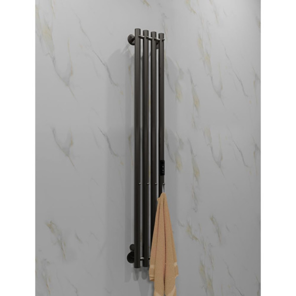 Полотенцесушитель электрический Indigo Style 4 1200x180 унив.подкл.RxL, Gun Metal (LSE120-18GNSRt) Полотенцесушитель электрический Indigo Style 4 1200x180 унив.подкл.RxL, Gun Metal (LSE120-18GNSRt)