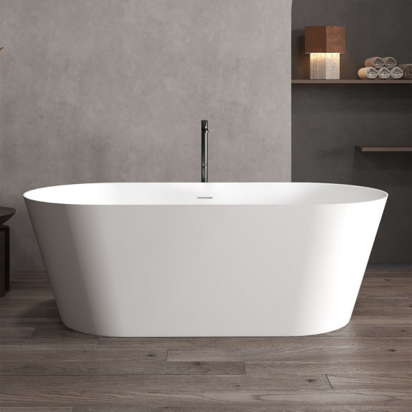 Ванна из искусственного камня Abber Stein 170x80x58 белая матовая (AS9605)