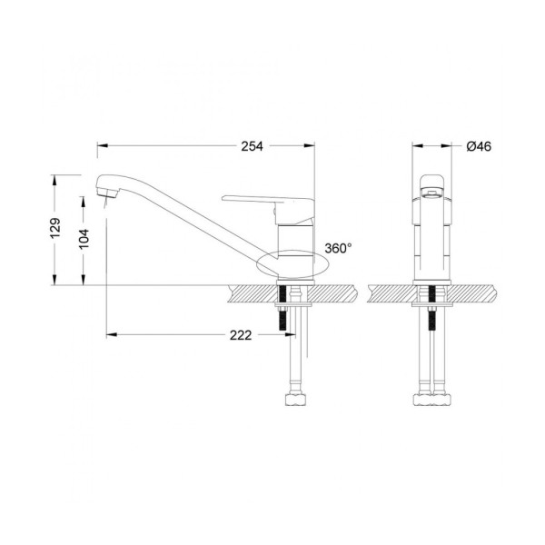 Смеситель для кухни Lemark Point (LM0304C)