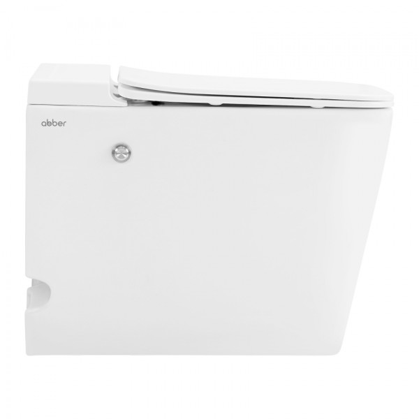 Унитаз напольный ABBER Rechteck белый с импульсным смывом (AC1213P)