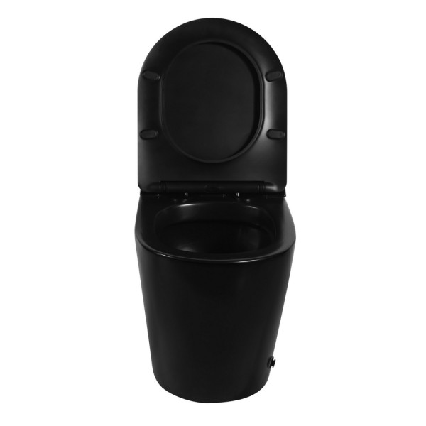 Унитаз напольный Abber Bequem 360x580x455 черный матовый (AC1115PMB)