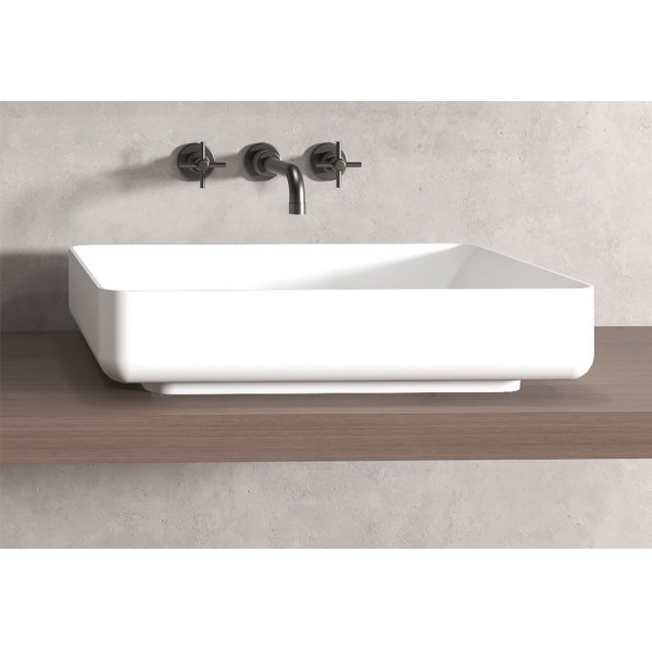 Раковина накладная Stein (белый матовый)