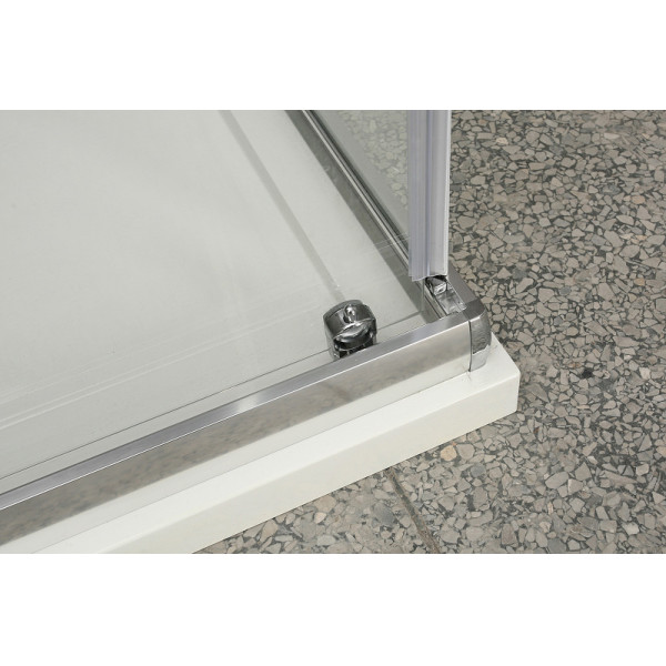 Душевой уголок BelBagno Uno 110x80x185 стекло рифленое, профиль хром (UNO-AH-1-110/80-P-Cr)