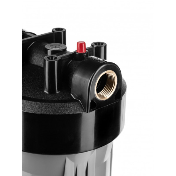 Фильтр колбовый Гейзер Джамбо 1" 10BB с латунными вставками (серый, для холодной воды) (50779) Фильтр колбовый Гейзер Джамбо 1" 10BB с латунными вставками (серый, для холодной воды) (50779)