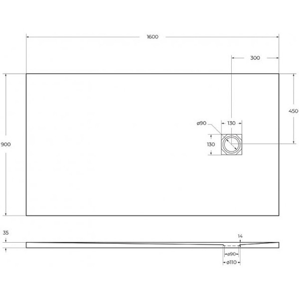 Душевой поддон BelBagno Uno 160x90x3,5 белый (TRAY-MR-UNO-AH-160/90-35-W-CR) Душевой поддон BelBagno Uno 160x90x3,5 белый (TRAY-MR-UNO-AH-160/90-35-W-CR)