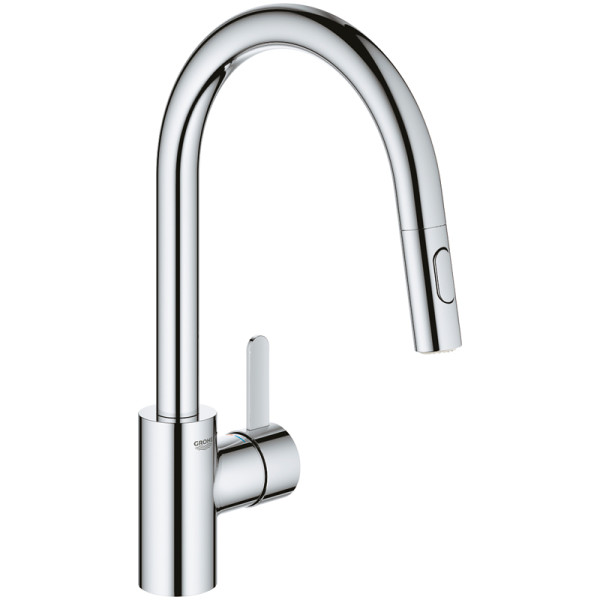 Смеситель для кухни Grohe Eurosmart Cosmopolitan с выдвижным изливом хром (31481001)