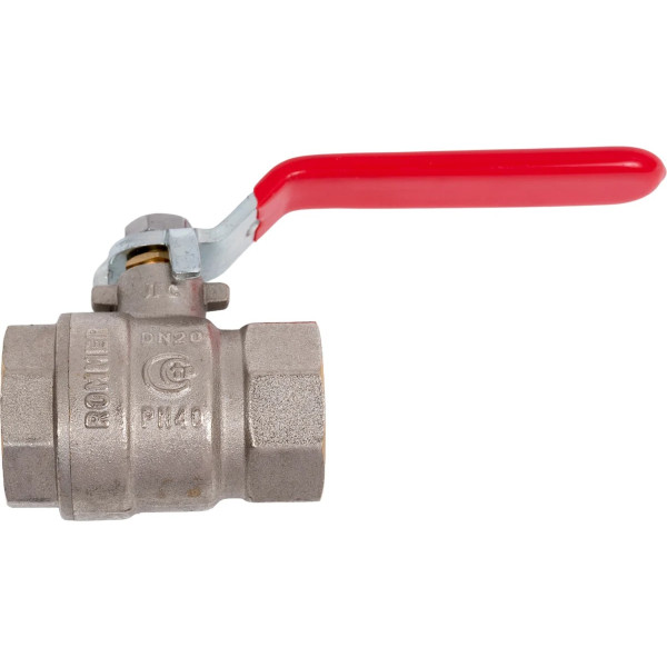 Кран 3/4" ВВ шаровый Rommer (ГОСТ, красная ручка) RBV-0001-2110320 Кран 3/4" ВВ шаровый Rommer (ГОСТ, красная ручка) RBV-0001-2110320