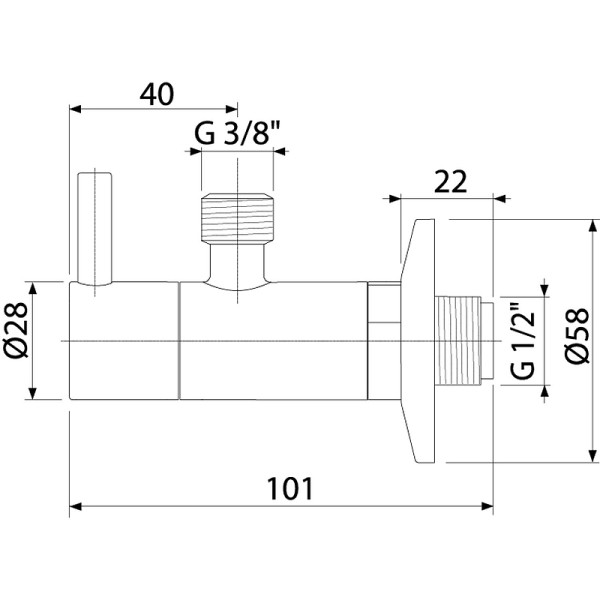 Угловой вентиль с фильтром Alcaplast 1/2"3/8" круглый бронза antic (ARV001-ANTIC)
