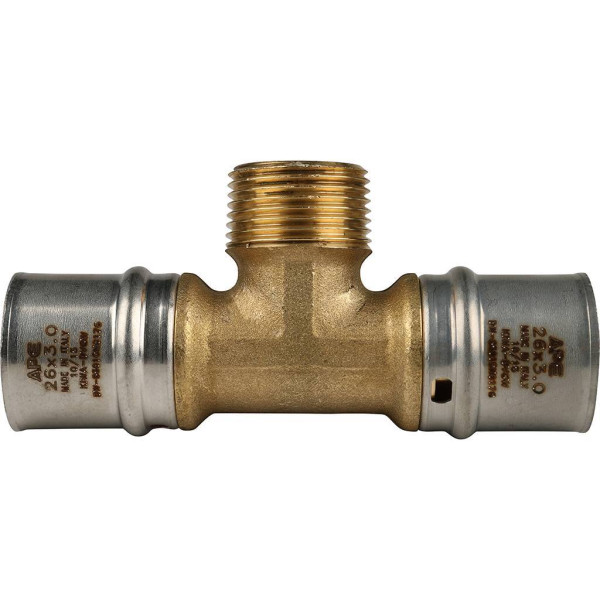 Тройник 26x3/4"Нx26 Stout (пресс) (SFP-0008-263426)