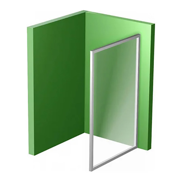 Душевое ограждение Ravak 10° 80x190 стекло прозрачное, профиль хром (9UV40U0Z1)