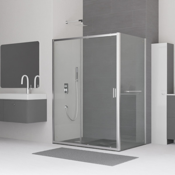 Душевой уголок RGW CL-48-1 (CL-14 + Z-060-1) 1500x900 стекло прозрачное, профиль хром (320948159-011)