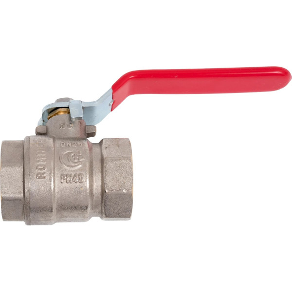 Кран 1" ВВ шаровый Rommer (ГОСТ, красная ручка) RBV-0001-2110325 Кран 1" ВВ шаровый Rommer (ГОСТ, красная ручка) RBV-0001-2110325