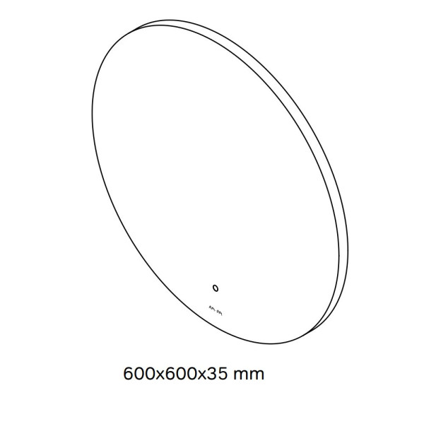Зеркало AM.PM X-Joy с интерьерной Led подсветкой, ИК-сенсором, 60 см (M85MOX40601S)