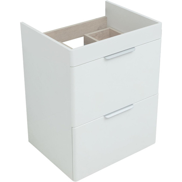 Тумба напольная Aquanet Ирис new 60 белый глянец (2 ящика, ножки) (00310152)