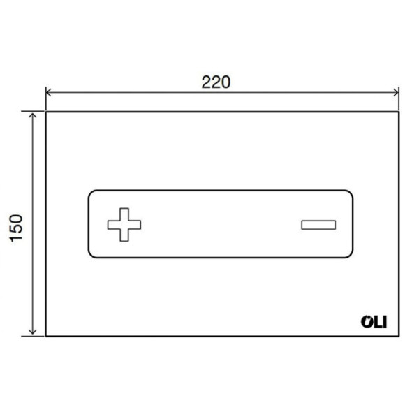 Клавиша смывная Oli Oceania хром матовый (054564)