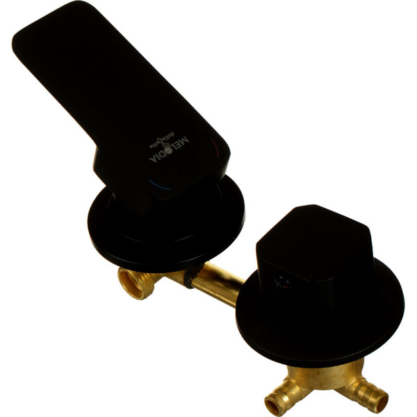 Смеситель для душевой кабины Melodia della vita Etude черный (MDV30052bk)