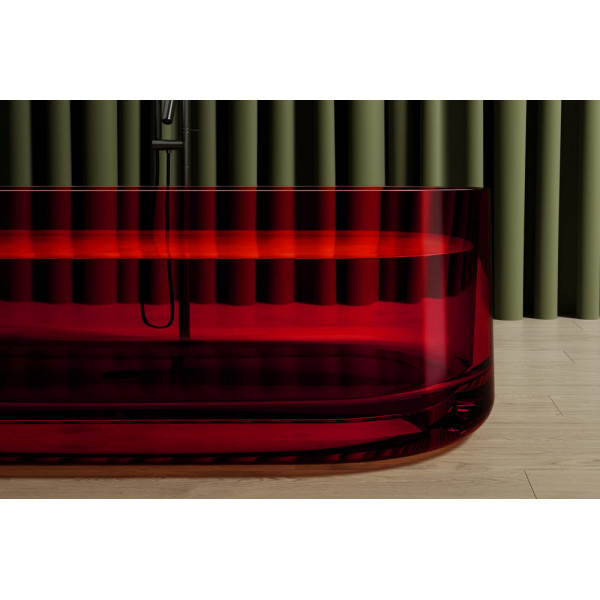 Ванна из полиэфирной смолы Abber Kristall 170x75x55 красная (AT9708Rubin) Ванна из полиэфирной смолы Abber Kristall 170x75x55 красная (AT9708Rubin)