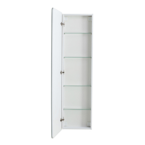 Зеркальный шкаф BelBagno 455x1595x150 с одной распашной дверью с стеклянными полками со встроенной подсветкой и сенсорным выключателем (SPC-MAR-450/16 Зеркальный шкаф BelBagno 455x1595x150 с одной распашной дверью с стеклянными полками со встроенной подсветкой и сенсорным выключателем (SPC-MAR-450/16