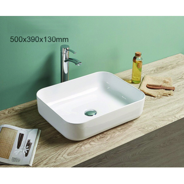 Раковина накладная Azario 50x39x13 белая (AZ-7819 SP)