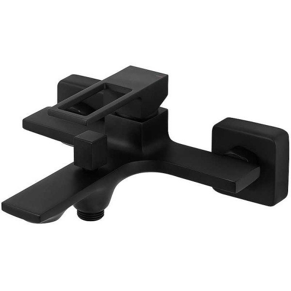 Смеситель для ванны и душа Belbagno Luce черный (LUC-VAS-NERO)