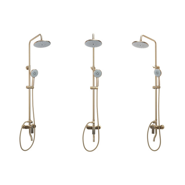 Душевая система с изливом Rea Verso Gold mat (REA-P9146) Душевая система с изливом Rea Verso Gold mat (REA-P9146)