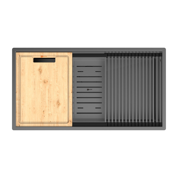 Мойка для кухни врезная Lemark Tabaga 820 820x440 графит (9936135) Мойка для кухни врезная Lemark Tabaga 820 820x440 графит (9936135)