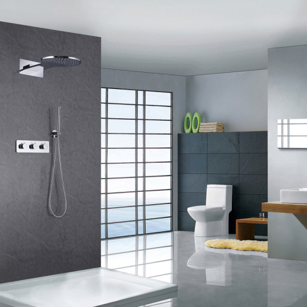 Душевая система Abber Wasser Kreis  хром (AF8151)